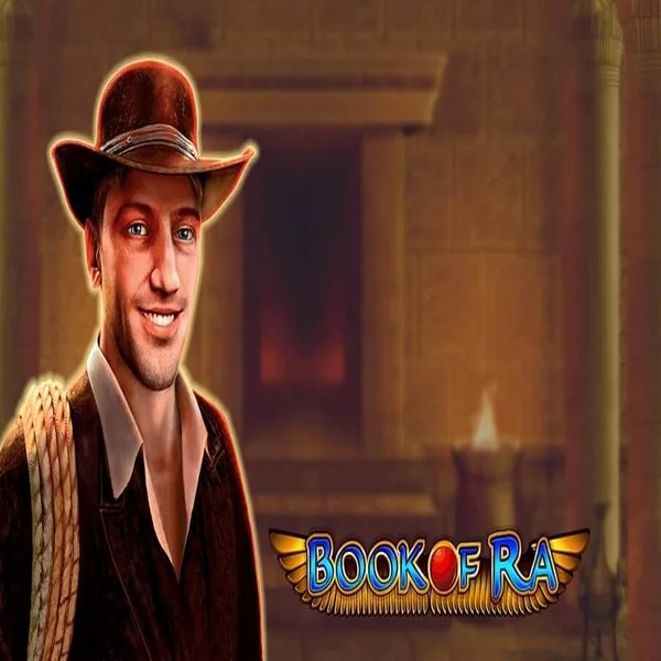 Book of Ra slot logo by Greentube at Winmasters Casino