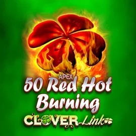 50 Red Hot Burning Clover Links slot visual from Novomatic available on winmasterscasino.eu
