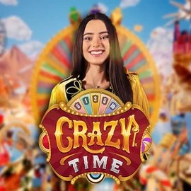 Crazy Time logo by Evolution at Winmasters Casino